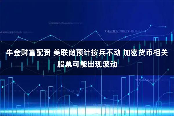 牛金财富配资 美联储预计按兵不动 加密货币相关股票可能出现波动